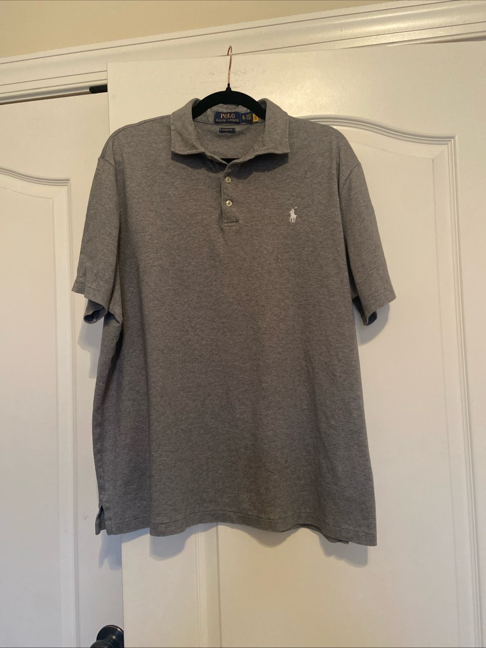 Polo by Ralph Lauren Gray Short-Sleeve Polo with Embroidered Pony